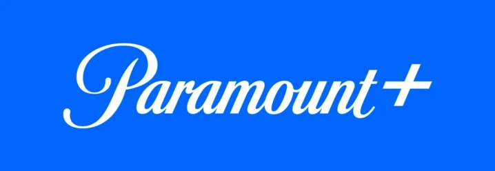 paramount plus white on blue